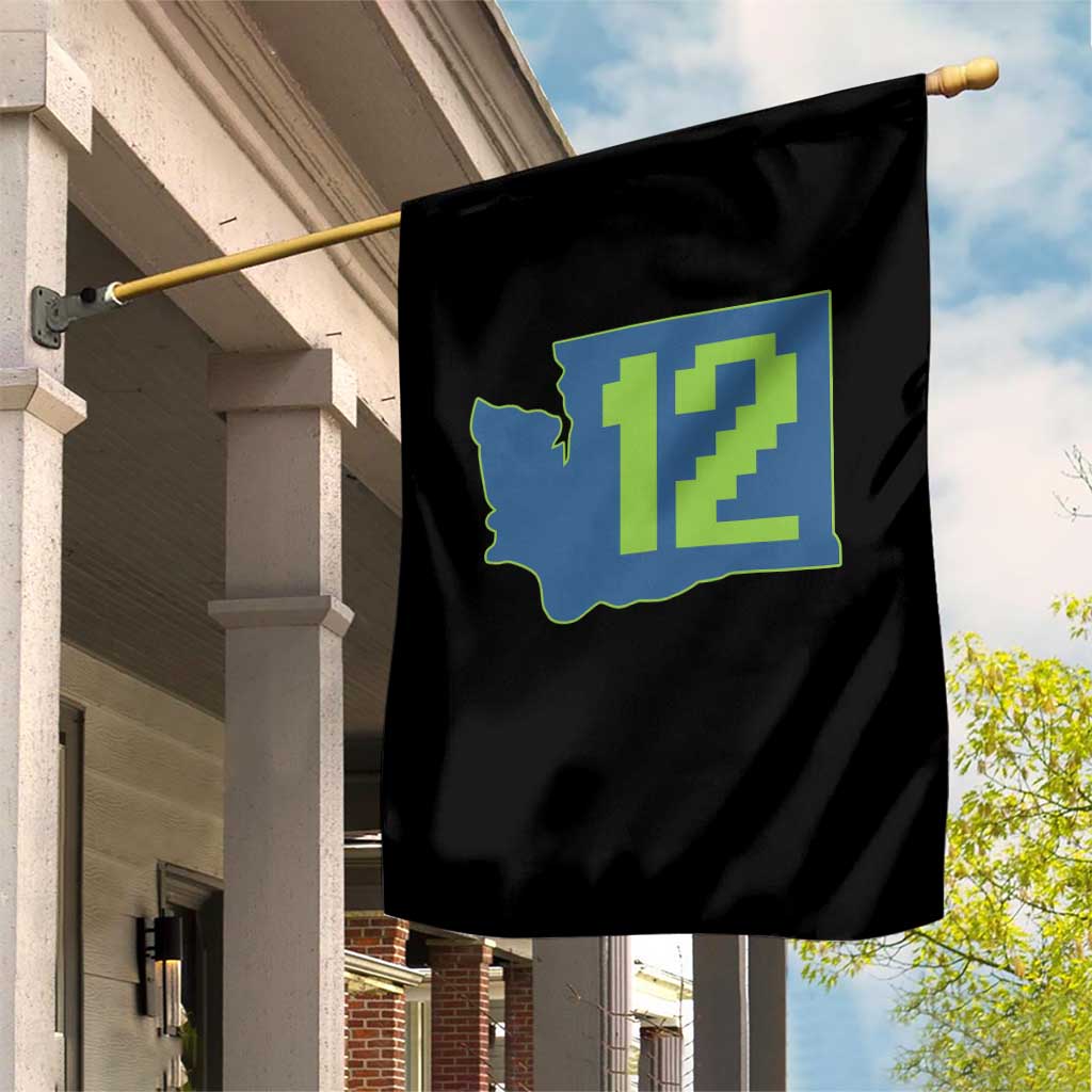 Washington State Map Number 12 Garden Flag Pacific Northwest Sports Fan