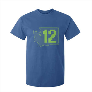 Washington State Map Number 12 T Shirt For Kid Pacific Northwest Sports Fan
