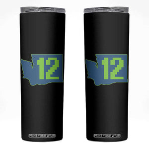 Washington State Map Number 12 Skinny Tumbler Pacific Northwest Sports Fan