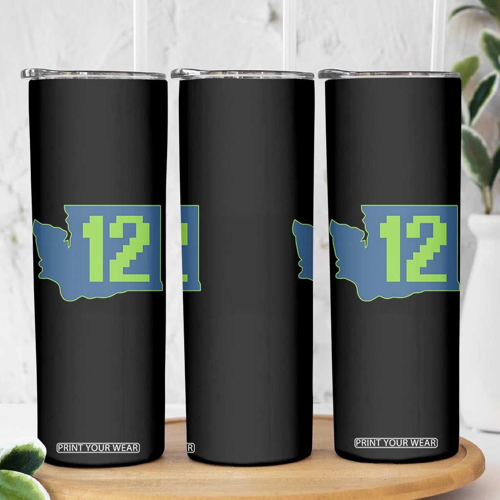 Washington State Map Number 12 Skinny Tumbler Pacific Northwest Sports Fan