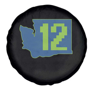Washington State Map Number 12 Spare Tire Cover Pacific Northwest Sports Fan
