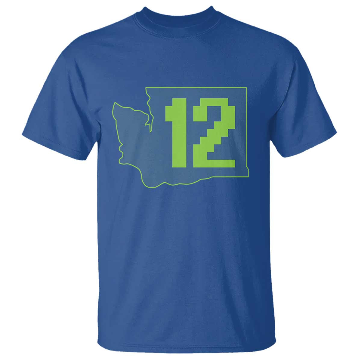 Washington State Map Number 12 T Shirt Pacific Northwest Sports Fan