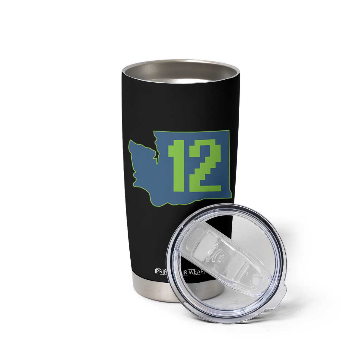 Washington State Map Number 12 Tumbler Cup Pacific Northwest Sports Fan