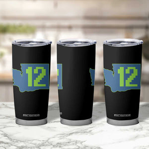 Washington State Map Number 12 Tumbler Cup Pacific Northwest Sports Fan