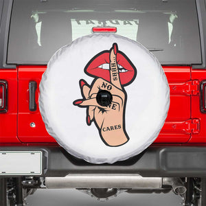 Shhh No One Cares Spare Tire Cover Sarcastic Humor Gift TS12 White Print Your Wear
