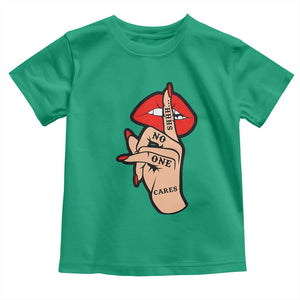 Shhh No One Cares Toddler T Shirt Sarcastic Humor Gift TS12 Irish Green Print Your Wear