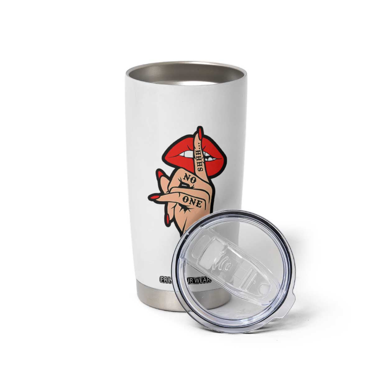 Shhh No One Cares Tumbler Cup Sarcastic Humor Gift TS12 Print Your Wear