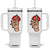 Shhh No One Cares Tumbler With Handle Sarcastic Humor Gift TS12 One Size: 40 oz White Print Your Wear