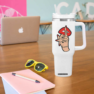 Shhh No One Cares Tumbler With Handle Sarcastic Humor Gift TS12 Print Your Wear