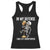 Funny Skeleton Beer Racerback Tank Top In My Defence I Was Left Unsupervised TS12 Black Print Your Wear