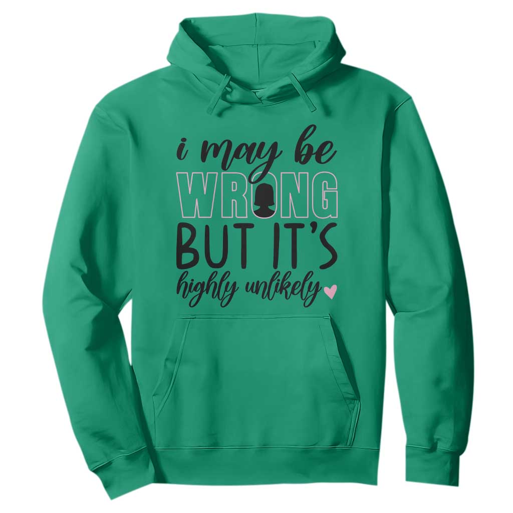 I May Be Wrong But It Is Highly Unlikely Hoodie Funny Sarcastic TS12 Irish Green Print Your Wear