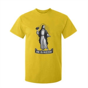 Christian Football Lover T Shirt For Kid He Is Rizzin Funny Gift TS12 Daisy Print Your Wear
