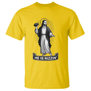 Christian Football Lover T Shirt He Is Rizzin Funny Gift TS12 Daisy Print Your Wear