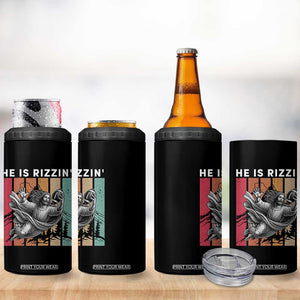 He Is Rizzin 4 in 1 Can Cooler Tumbler Funny Christian Football Lover Gift TS12 Print Your Wear