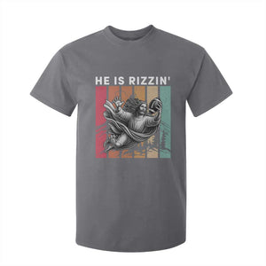 He Is Rizzin T Shirt For Kid Funny Christian Football Lover Gift TS12 Charcoal Print Your Wear