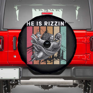 He Is Rizzin Spare Tire Cover Funny Christian Football Lover Gift TS12 Black Print Your Wear