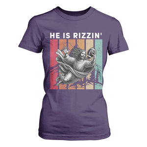He Is Rizzin T Shirt For Women Funny Christian Football Lover Gift TS12 Purple Print Your Wear
