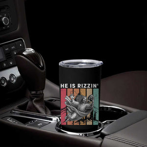 He Is Rizzin Tumbler Cup Funny Christian Football Lover Gift - Print Your Wear