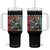 He Is Rizzin Tumbler With Handle Funny Christian Football Lover Gift TS12 One Size: 40 oz Black Print Your Wear