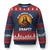 Who Would Jesus Draft Ugly Christmas Sweater Christian Football Lover - Print Your Wear