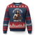 Christian Football Gift Ugly Christmas Sweater Who Would Jesus Draft - Print Your Wear