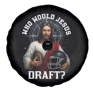 Christian Football Gift Spare Tire Cover Who Would Jesus Draft TS12 Print Your Wear