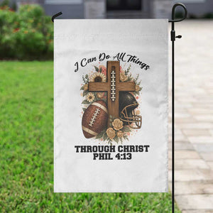 Christian Motivation Gift Garden Flag I Can Do All Things Through Christ Bible Verse TS12 Print Your Wear