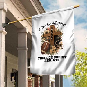 Christian Motivation Gift Garden Flag I Can Do All Things Through Christ Bible Verse TS12 Print Your Wear