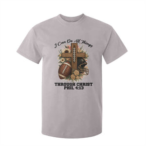 Christian Motivation Gift T Shirt For Kid I Can Do All Things Through Christ Bible Verse TS12 Ice Gray Print Your Wear