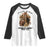 Christian Motivation Gift Raglan Shirt I Can Do All Things Through Christ Bible Verse TS12 White Black Print Your Wear