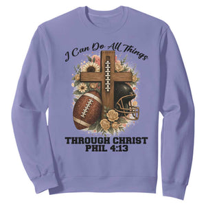 Christian Motivation Gift Sweatshirt I Can Do All Things Through Christ Bible Verse - Print Your Wear