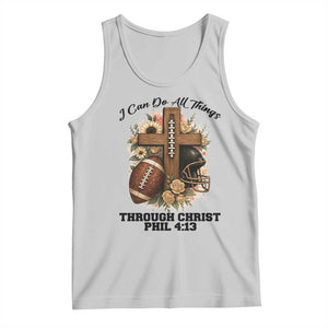 Christian Motivation Gift Tank Top I Can Do All Things Through Christ Bible Verse TS12 Ash Print Your Wear