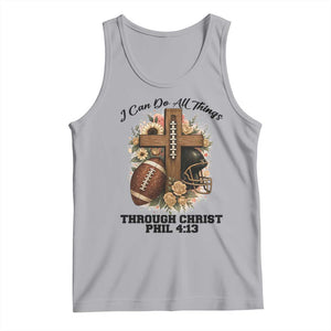 Christian Motivation Gift Tank Top I Can Do All Things Through Christ Bible Verse TS12 Athletic Heather Print Your Wear