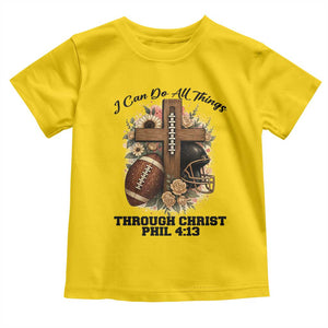 Christian Motivation Gift Toddler T Shirt I Can Do All Things Through Christ Bible Verse TS12 Daisy Print Your Wear