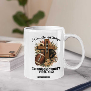 Christian Motivation Gift Coffee Mug I Can Do All Things Through Christ Bible Verse TS12 Print Your Wear
