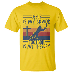 Jesus Is My Savior Football Is My Therapy T Shirt Vintage Christian Football Fan Gift TS12 Daisy Print Your Wear