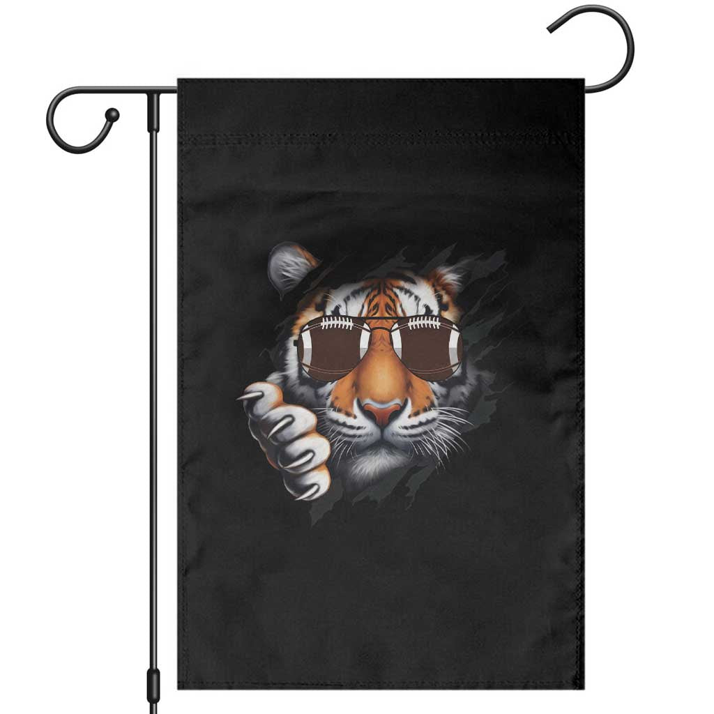 Funny Bengal Tiger Garden Flag Football Lover Gift TS12 Black Print Your Wear