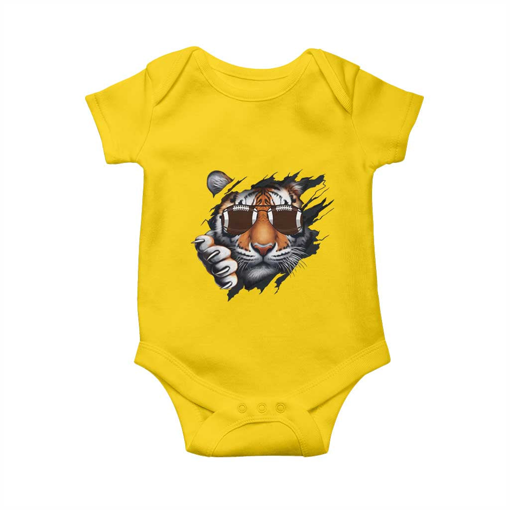 Funny Bengal Tiger Baby Onesie Football Lover Gift TS12 Daisy Print Your Wear