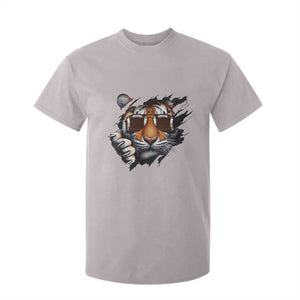 Funny Bengal Tiger T Shirt For Kid Football Lover Gift TS12 Ice Gray Print Your Wear