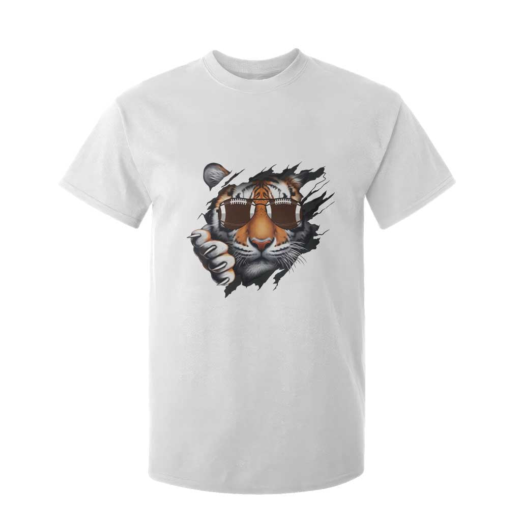 Funny Bengal Tiger T Shirt For Kid Football Lover Gift TS12 White Print Your Wear
