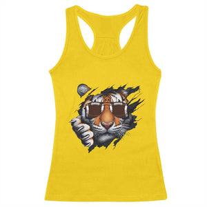Funny Bengal Tiger Racerback Tank Top Football Lover Gift - Print Your Wear