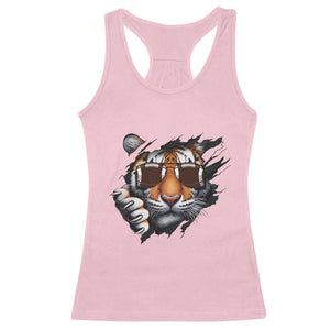 Funny Bengal Tiger Racerback Tank Top Football Lover Gift - Print Your Wear