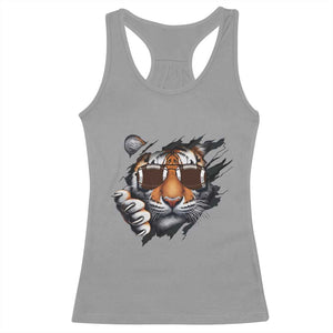 Funny Bengal Tiger Racerback Tank Top Football Lover Gift - Print Your Wear