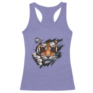 Funny Bengal Tiger Racerback Tank Top Football Lover Gift - Print Your Wear