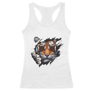 Funny Bengal Tiger Racerback Tank Top Football Lover Gift - Print Your Wear