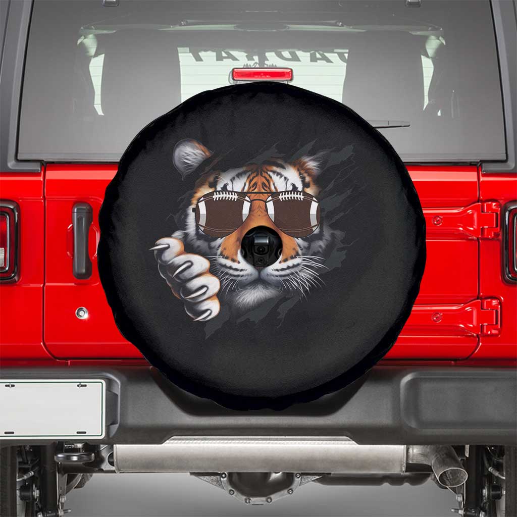 Funny Bengal Tiger Spare Tire Cover Football Lover Gift TS12 Black Print Your Wear
