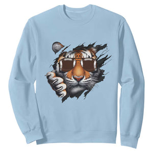 Funny Bengal Tiger Sweatshirt Football Lover Gift - Print Your Wear