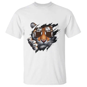 Funny Bengal Tiger T Shirt Football Lover Gift TS12 White Print Your Wear