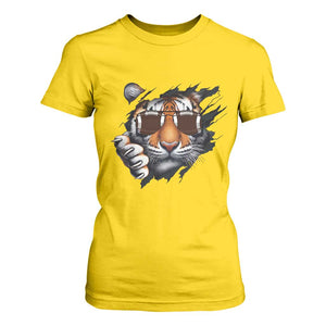 Funny Bengal Tiger T Shirt For Women Football Lover Gift TS12 Daisy Print Your Wear