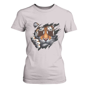 Funny Bengal Tiger T Shirt For Women Football Lover Gift TS12 Ice Gray Print Your Wear